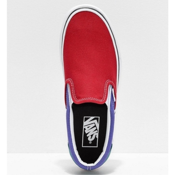 Vans Slip On (Tri Color) Platform Shoes Women's Size 8 New​ - Picture 4 of 7